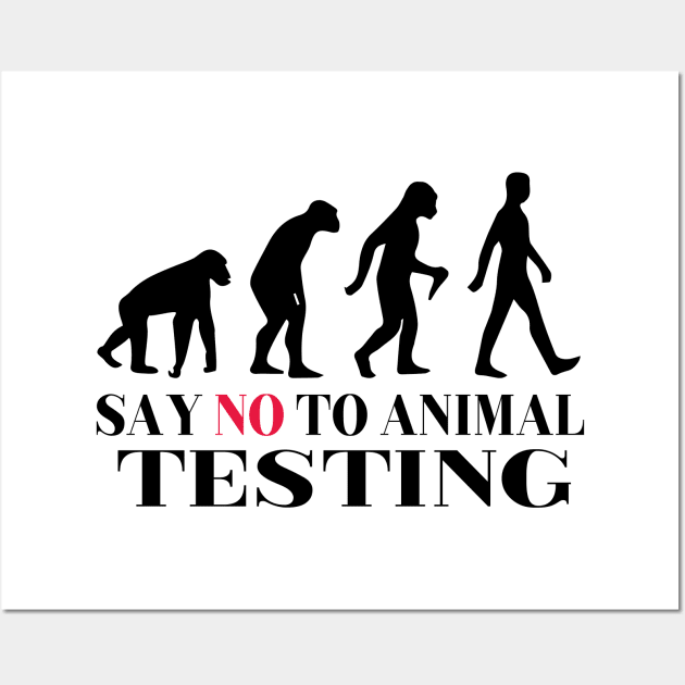 Say No To Animal Testing Wall Art by maximus123